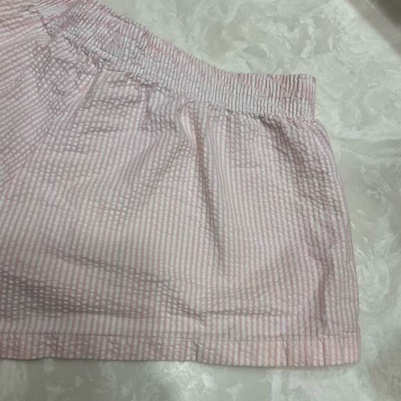 Boxercraft Pink Striped Cotton Seersucker Shorts Elastic Waist, Women’s Sz Med - Picture 8 of 12